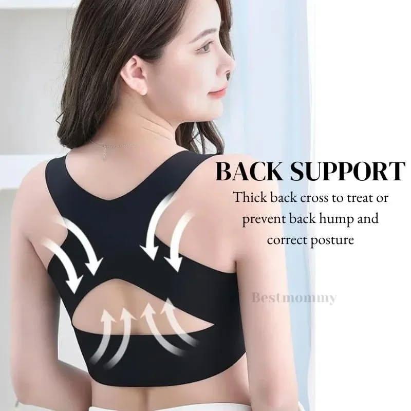 "Seamless Corrective Posture Bra – 2-in-1 Support & Comfort"